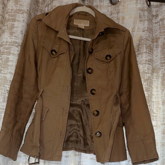 Michael Kors Khaki Sahara Trench Jacket - Picture 3 of 8